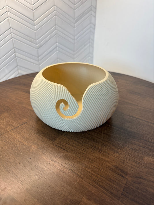 Modern Ribbed Yarn Bowl