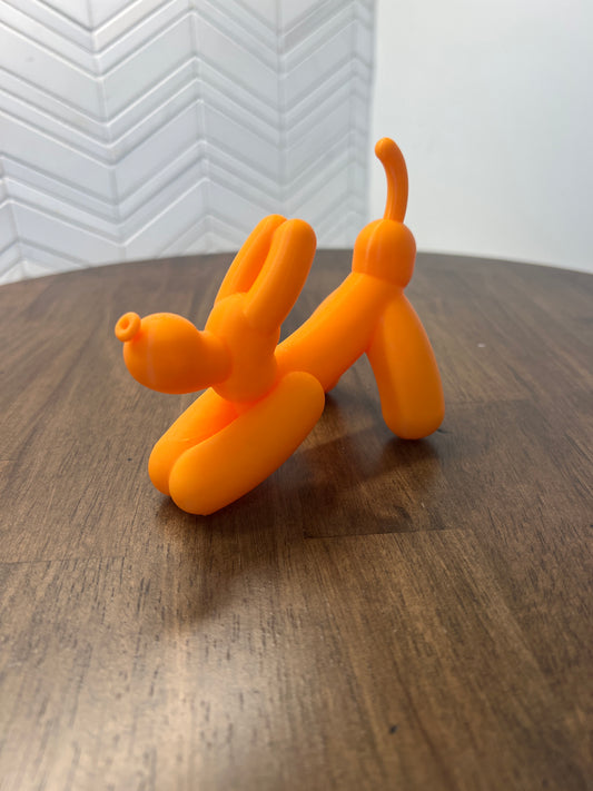 Ballon dog stretching