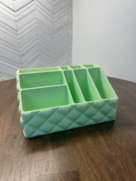 Puffed style makeup/bathroom caddy